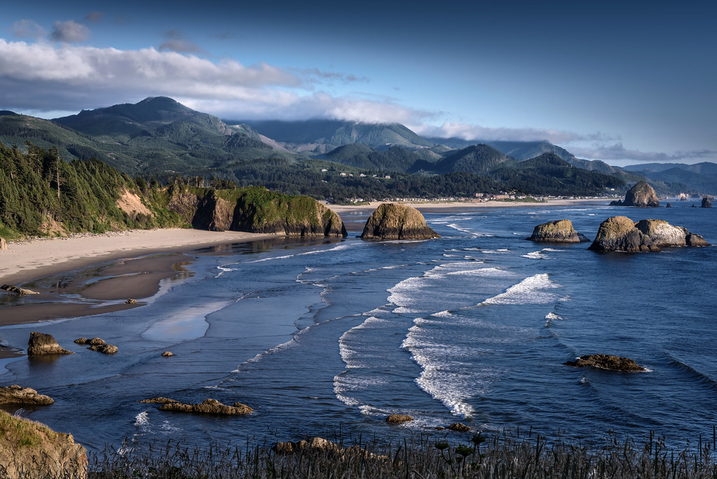 Late afternoon light on Cannon Beach, Oregon